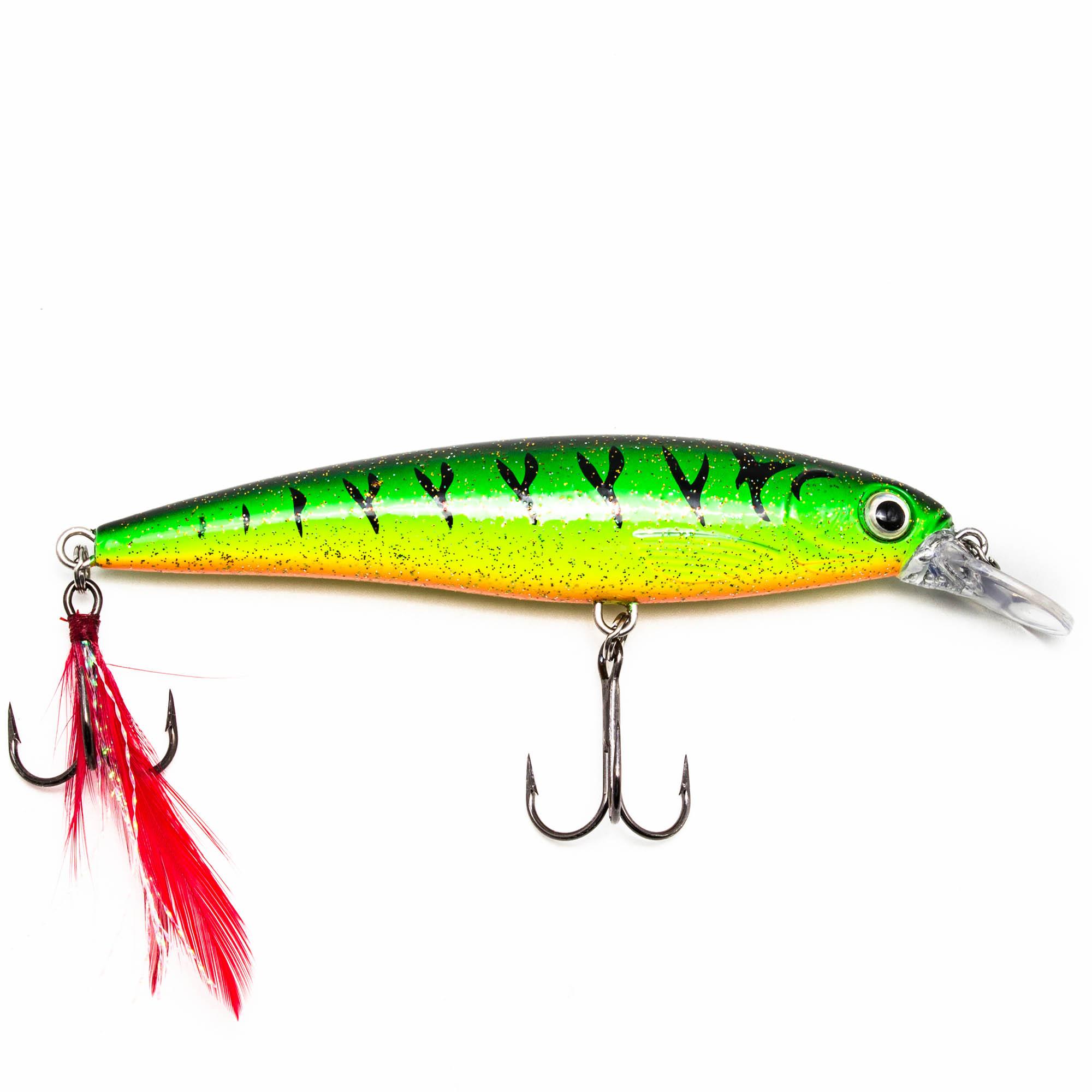 Воблер KYODA Luck Minnow-100SU, длина 10 см, вес 15 гр, цвет P349-1, заглубление 1,0-1,2 м.