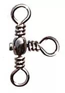 Вертлюг тройной 90 град. Rarrel Cross-line Swivel, цвет Black Nikel, размер 4, (50шт.)