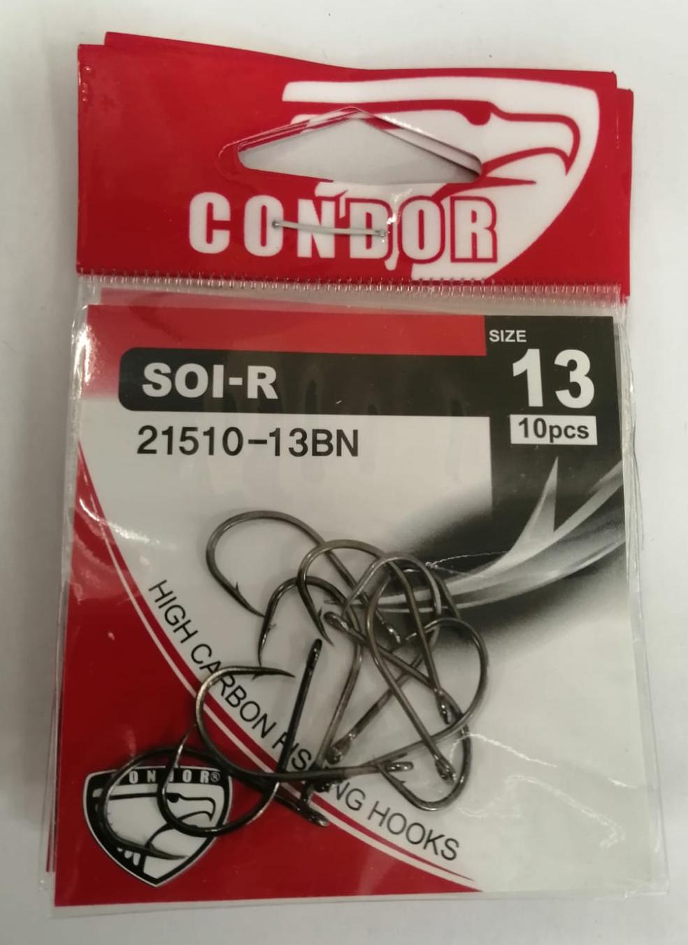 Крючок Condor Soi-Ring №13 (рос.разм.) BN (50 шт./упак) Корея