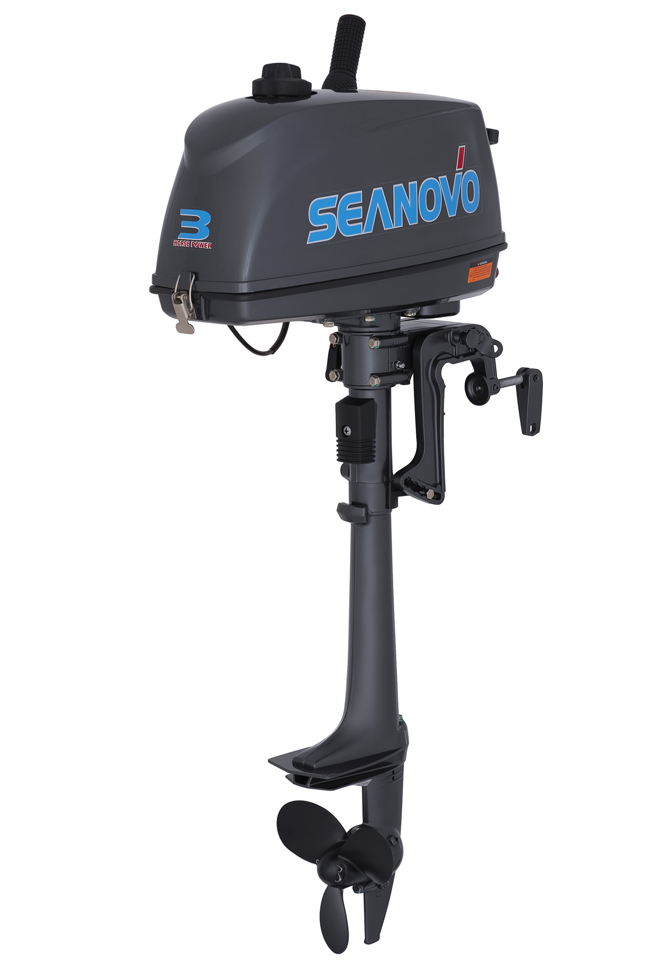 Двигатель лодочный SEANOVO, двухтактный, мощн. 3,0 л.с., короткая нога, SN3FHS, вес 9.8 кг Двигатель лодочный SEANOVO, двухтактный, мощн. 3,0 л.с., короткая нога, SN3FHS, вес 9.8 кг