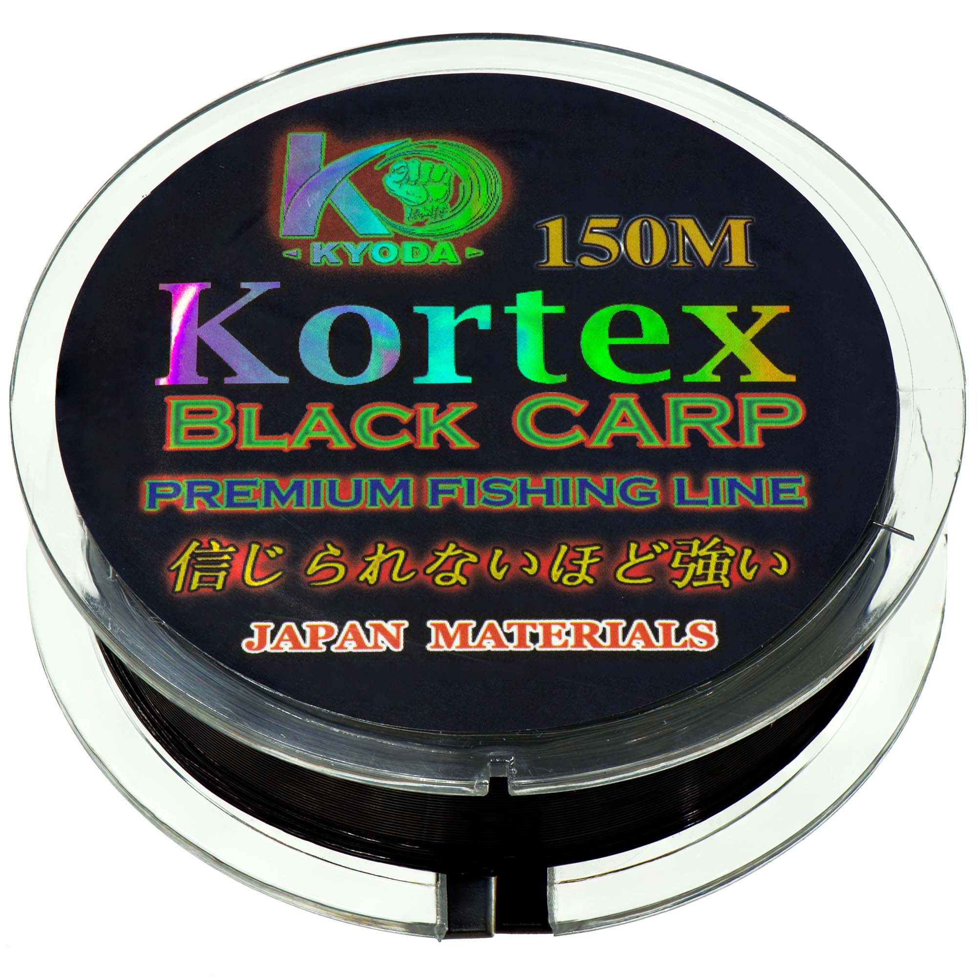 Kortex Black Carp d-0,35 мм, L-150 м, цвет чёрный, разрывная нагрузка 9,66 кг (6 шт/упак)