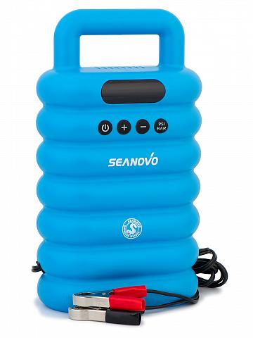 Насос электрический двухступенчатый HT-800 Seanovo для лодок ПВХ (0,34-1,38 атм) крокодил