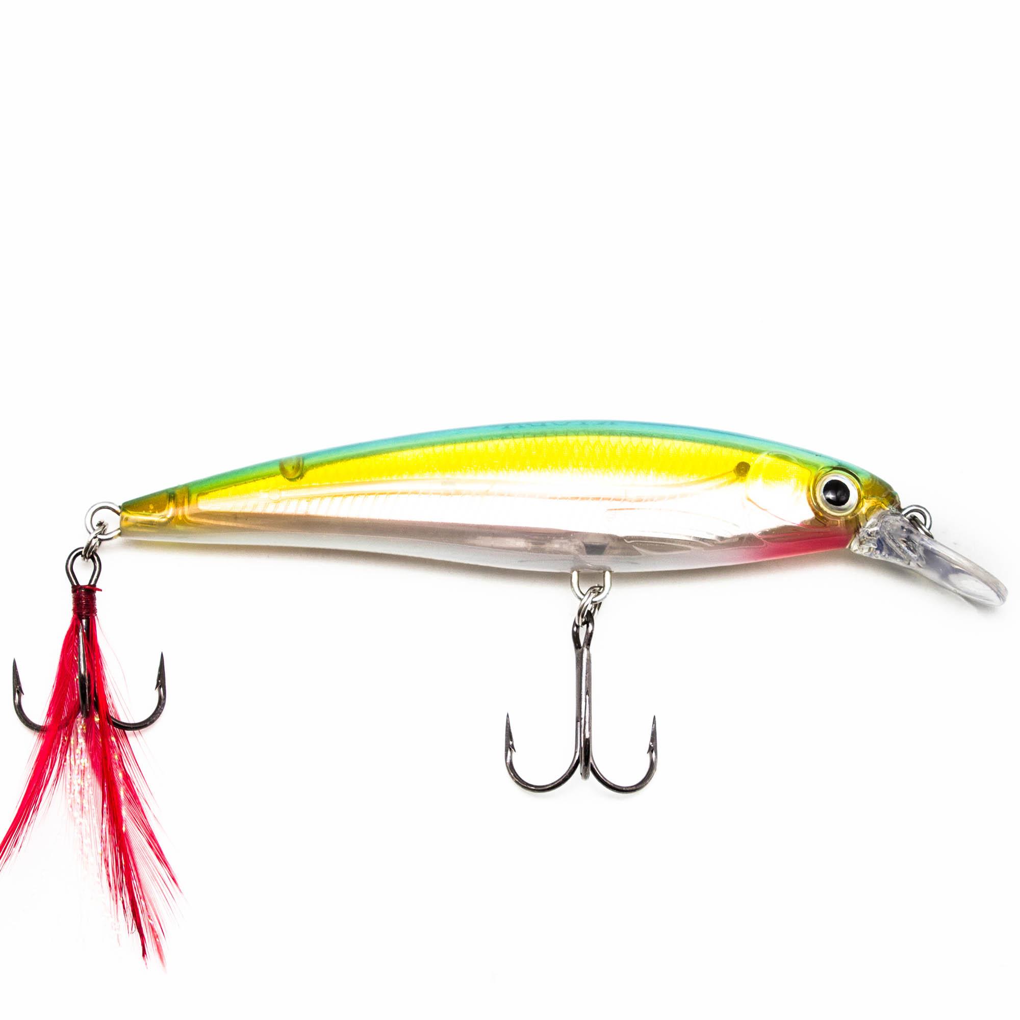 Воблер KYODA Luck Minnow-100SU, длина 10 см, вес 15 гр, цвет P118, заглубление 1,0-1,2 м.