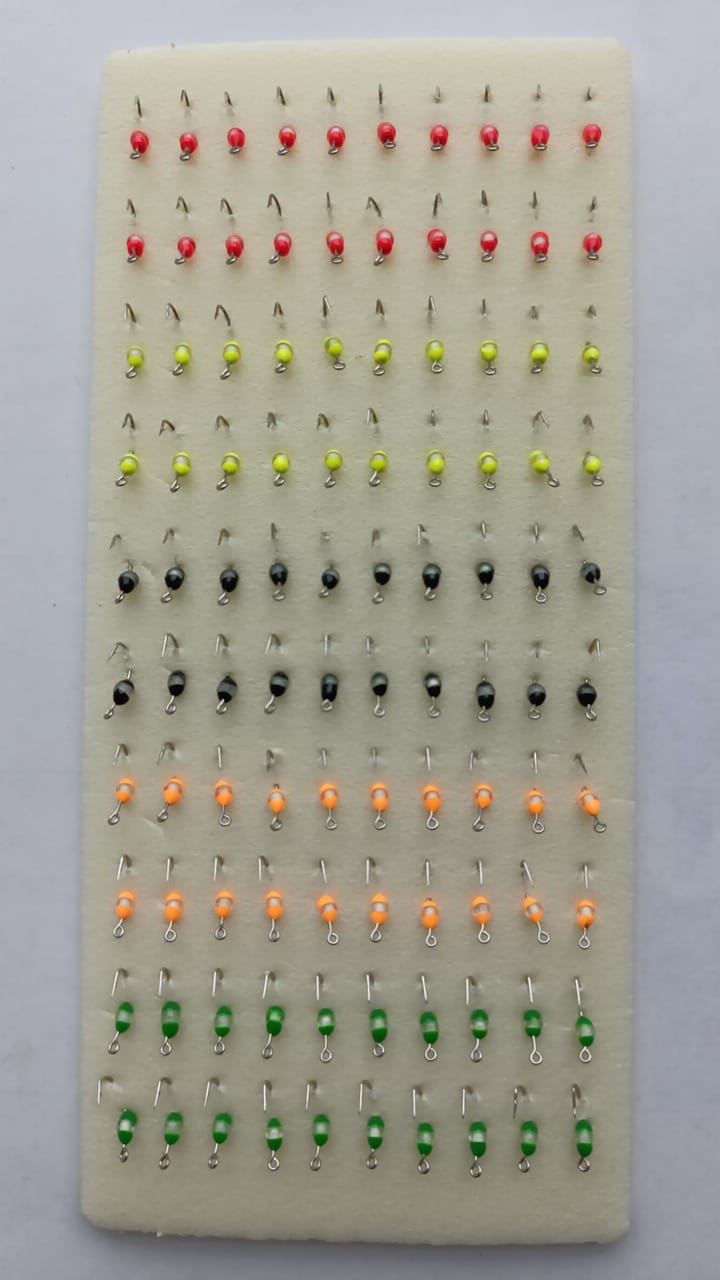 Мормышка фосфорная  №14 -1(набор)- d10  /100шт/