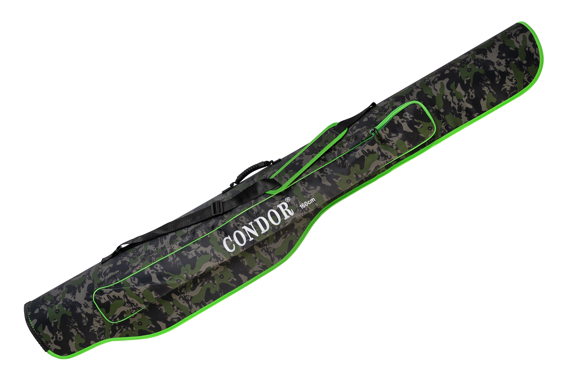 Чехол для удилищ трехсекционный CONDOR, зелёный КМФ, длина 160 см