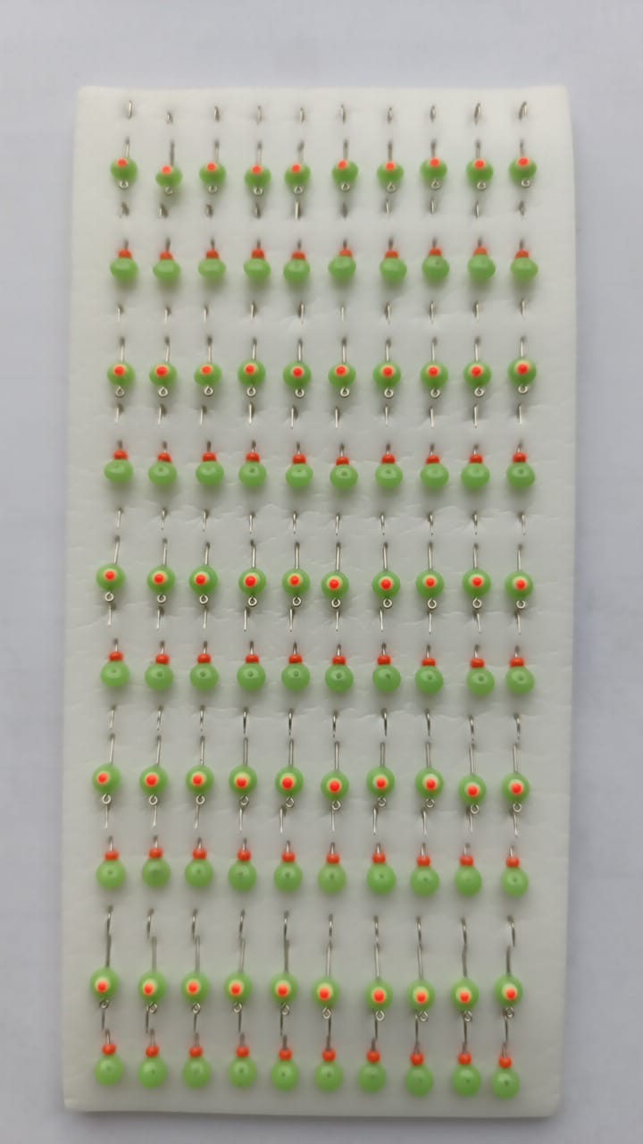 Мормышка фосфорная крашенная, цвет в ассортименте 100 шт(5)