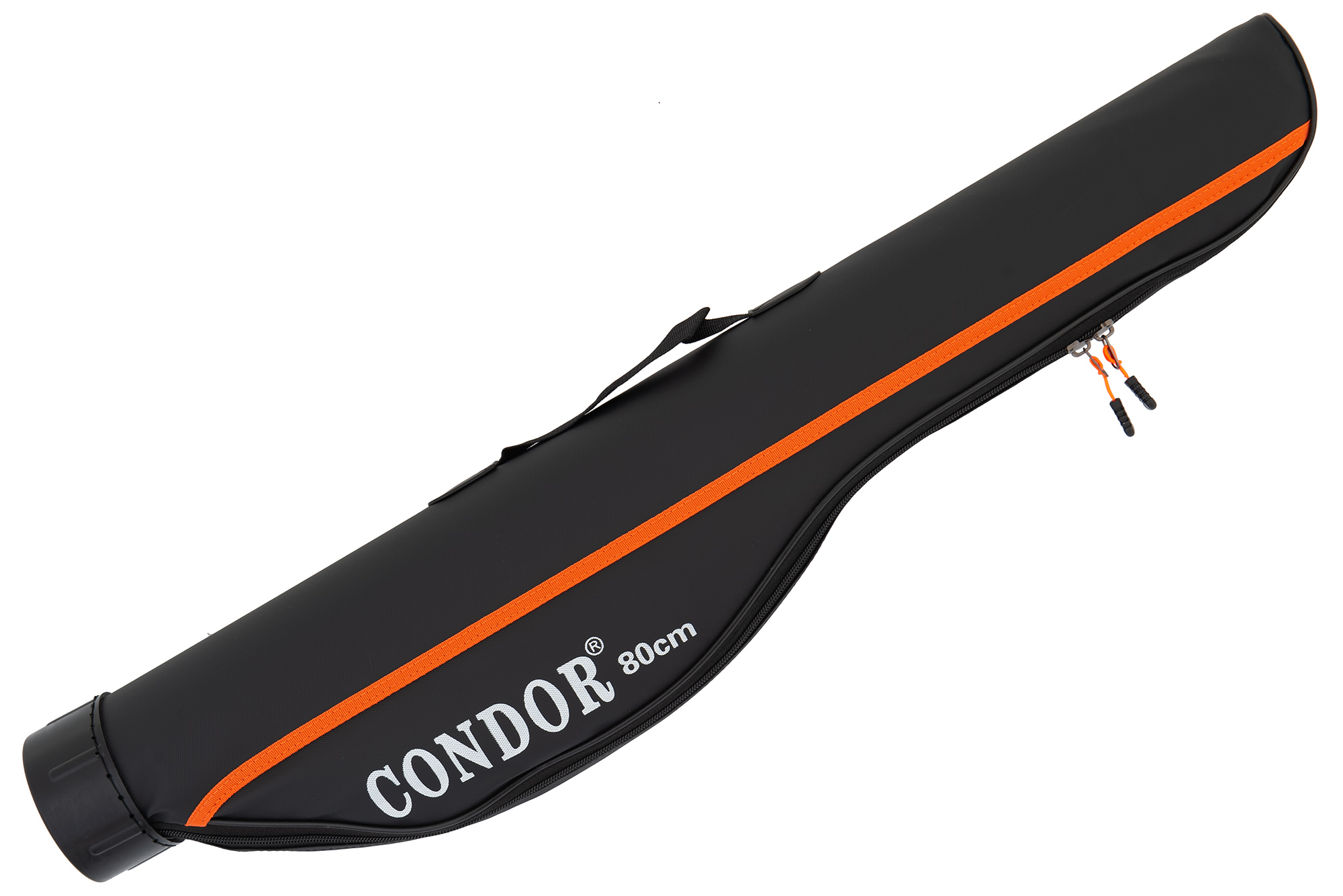 Чехол для зимних удочек "Condor" L-80, жёсткий, чёрный-оранж