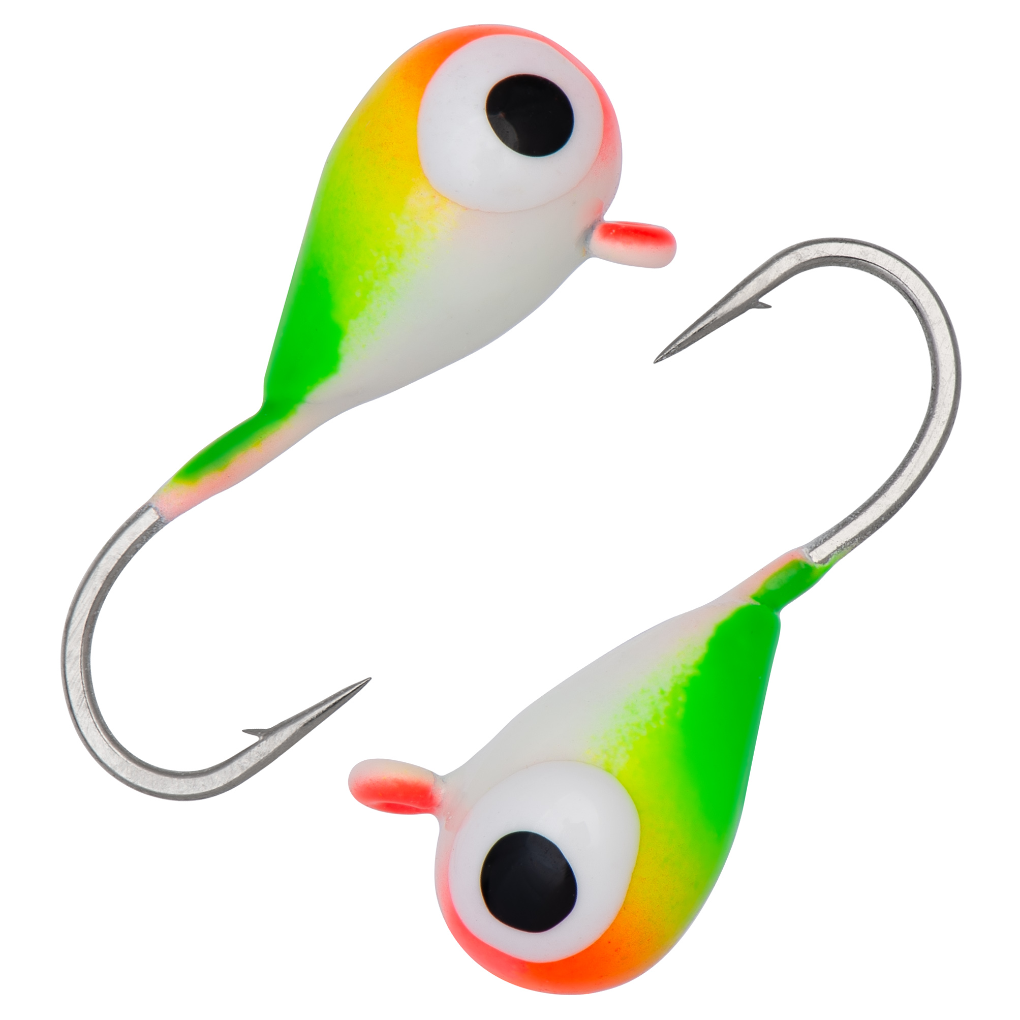 Капля с ушком d 5,0 мм, вес 1,84 гр, цвет малек красно-желто-зелено-белый/10 шт/