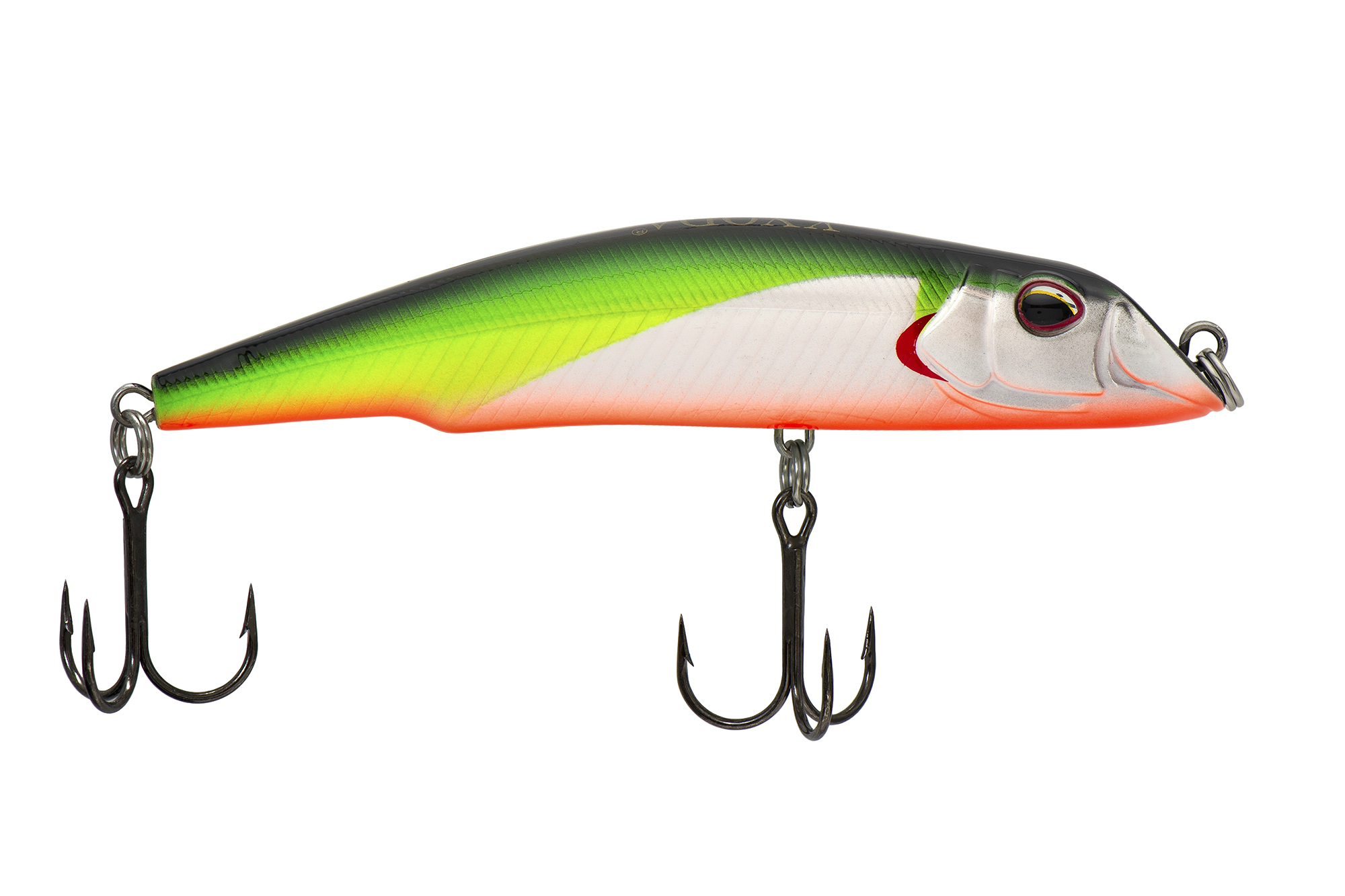 Воблер KYODA SHARK MINNOW-105F, длина 10,5 см, вес 18.0 гр, цвет P1243, заглубление 0,5-1,0м.