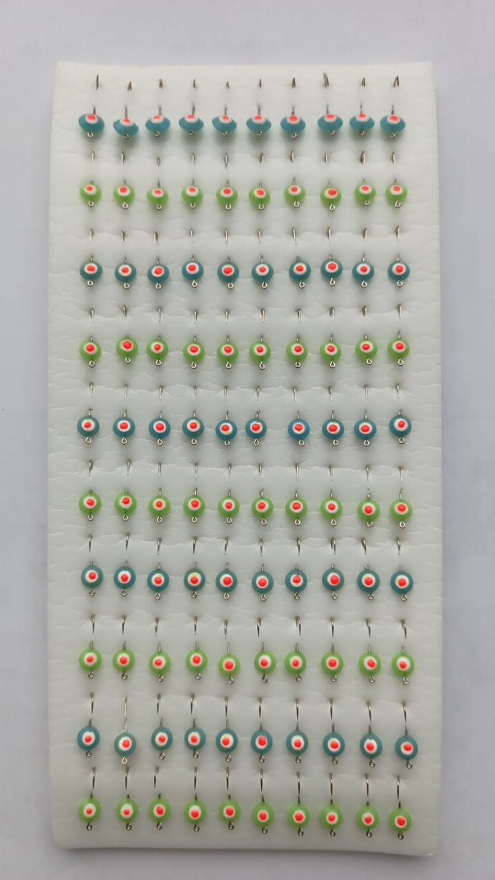 Мормышка фосфорная крашенная, цвет в ассортименте 100 шт(4)