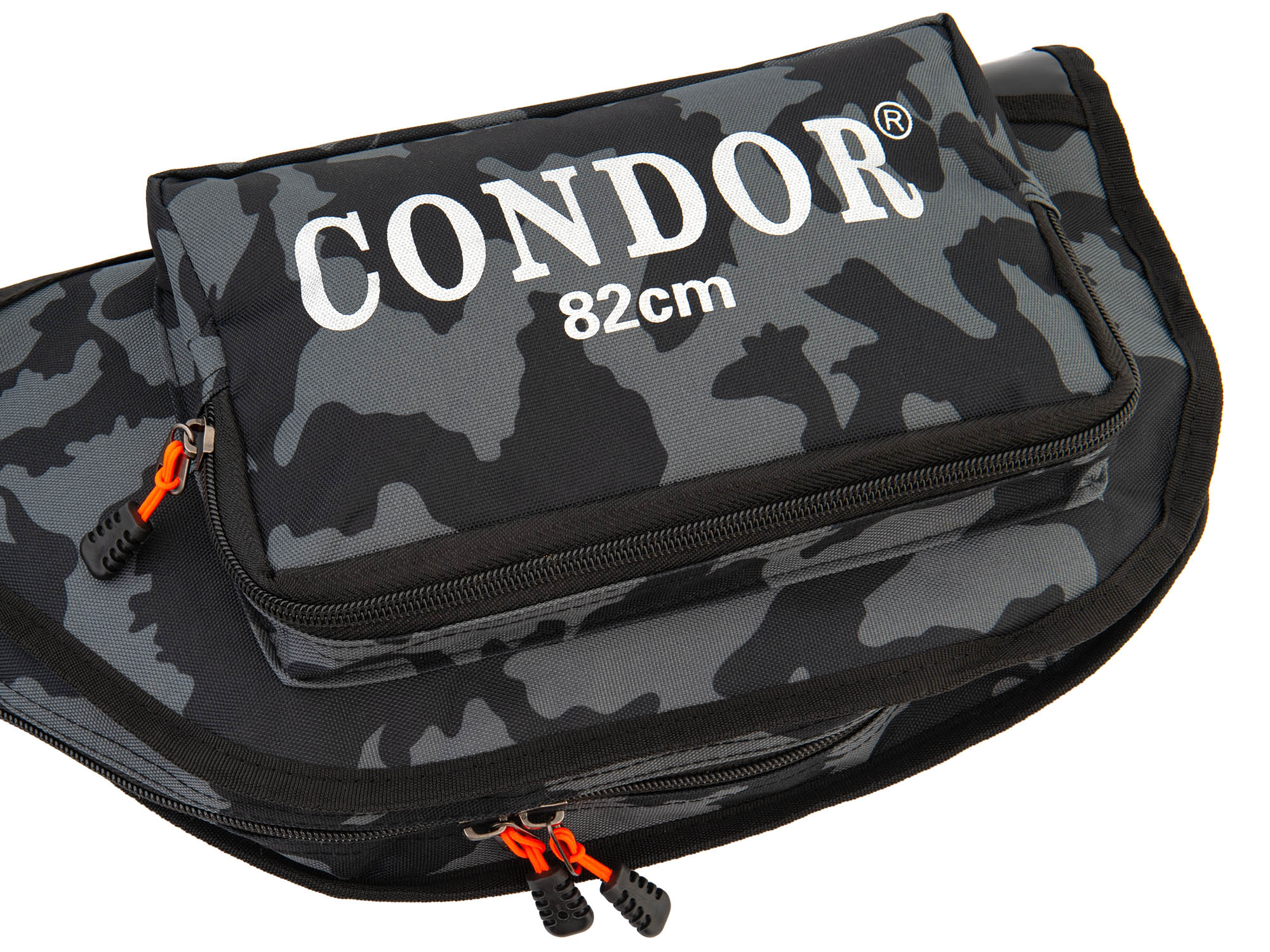 Чехол для зимних удочек "Condor" L-82, жёсткий, цвет чёрно-серый КМФ