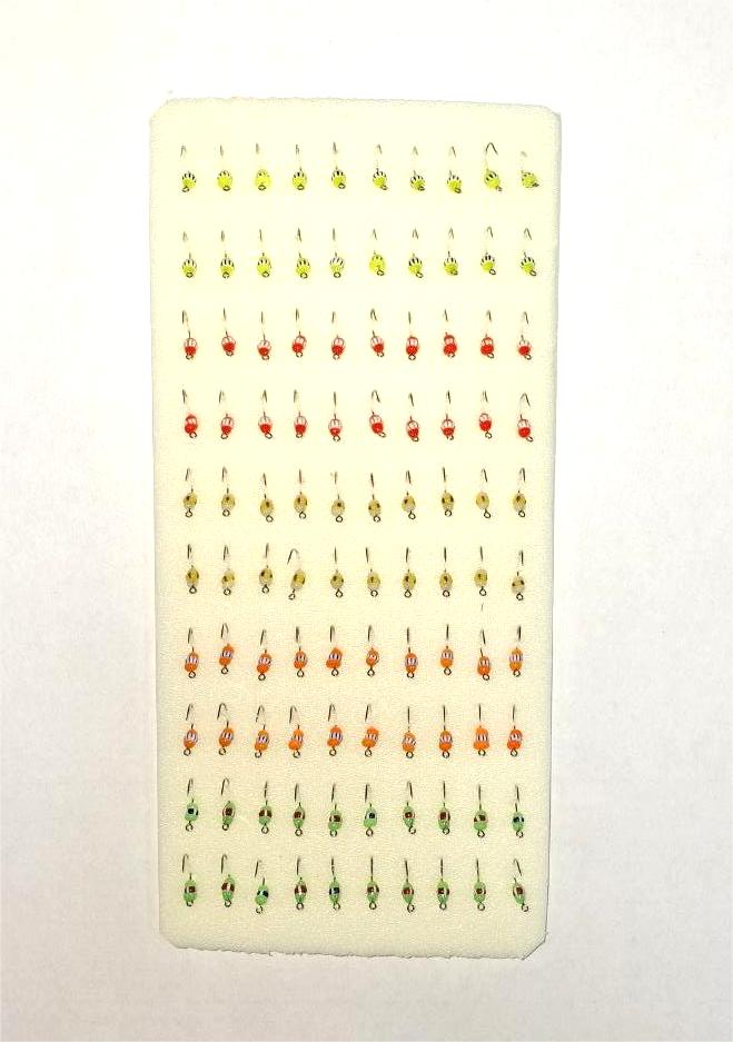 Мормышка фосфорная  №14 (набор)- d12  /100шт/