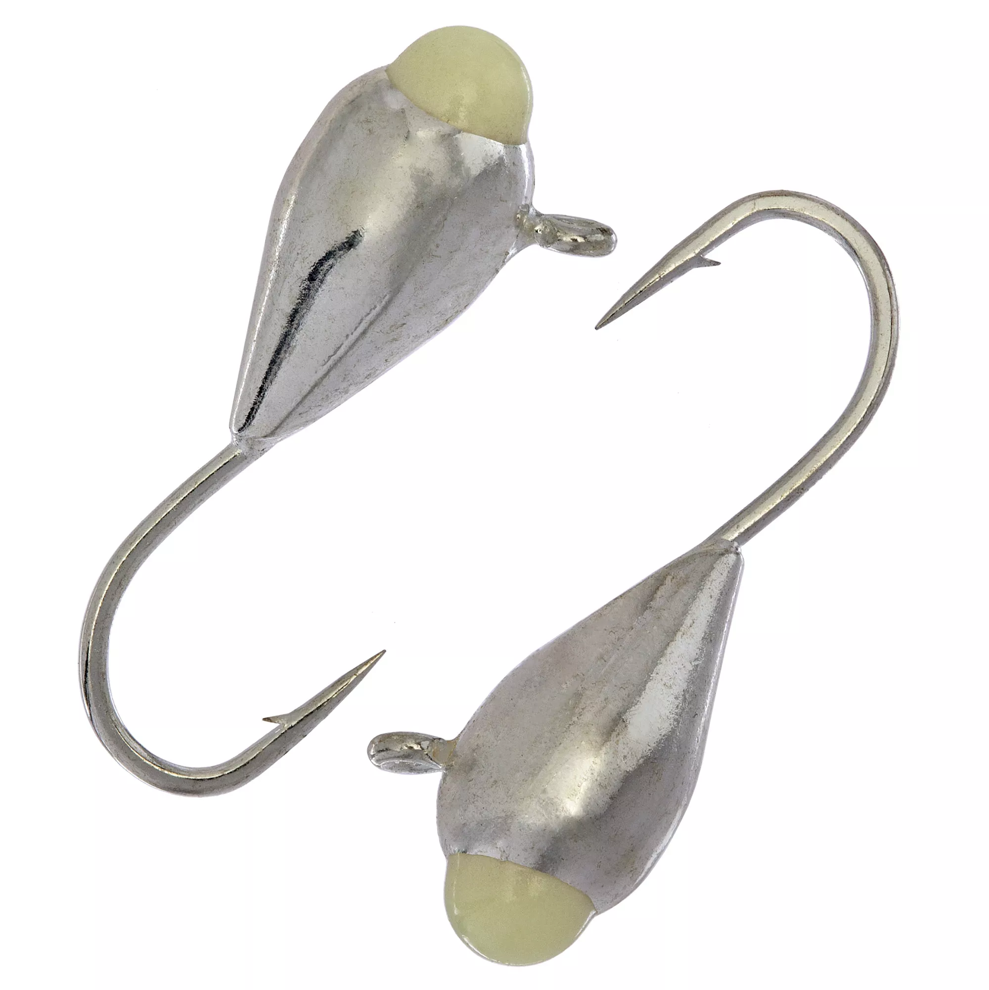 Капля с ушком d 4,0 мм, вес 1,1 гр, серебро с фосфорной каплей /10 шт/