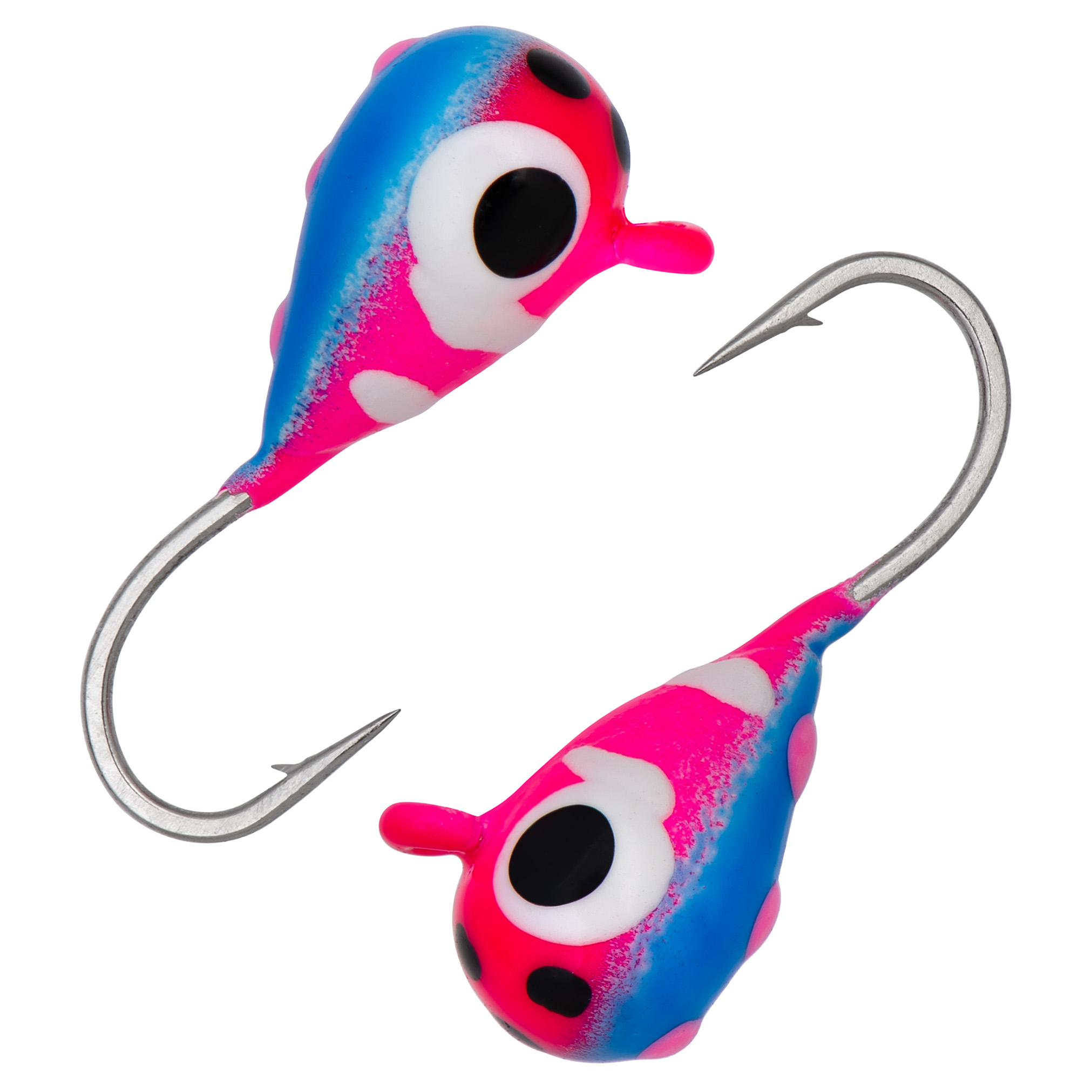 Капля с ушком d 3,0 мм, вес 0,44 гр, цвет розовый с бел.полосами+синий с роз.точками /10 шт/