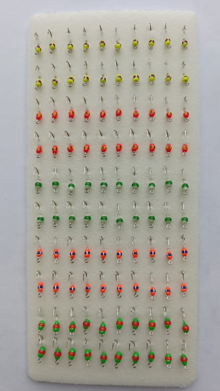 Мормышка фосфорная  №14-4 (набор)- d10  /100шт/