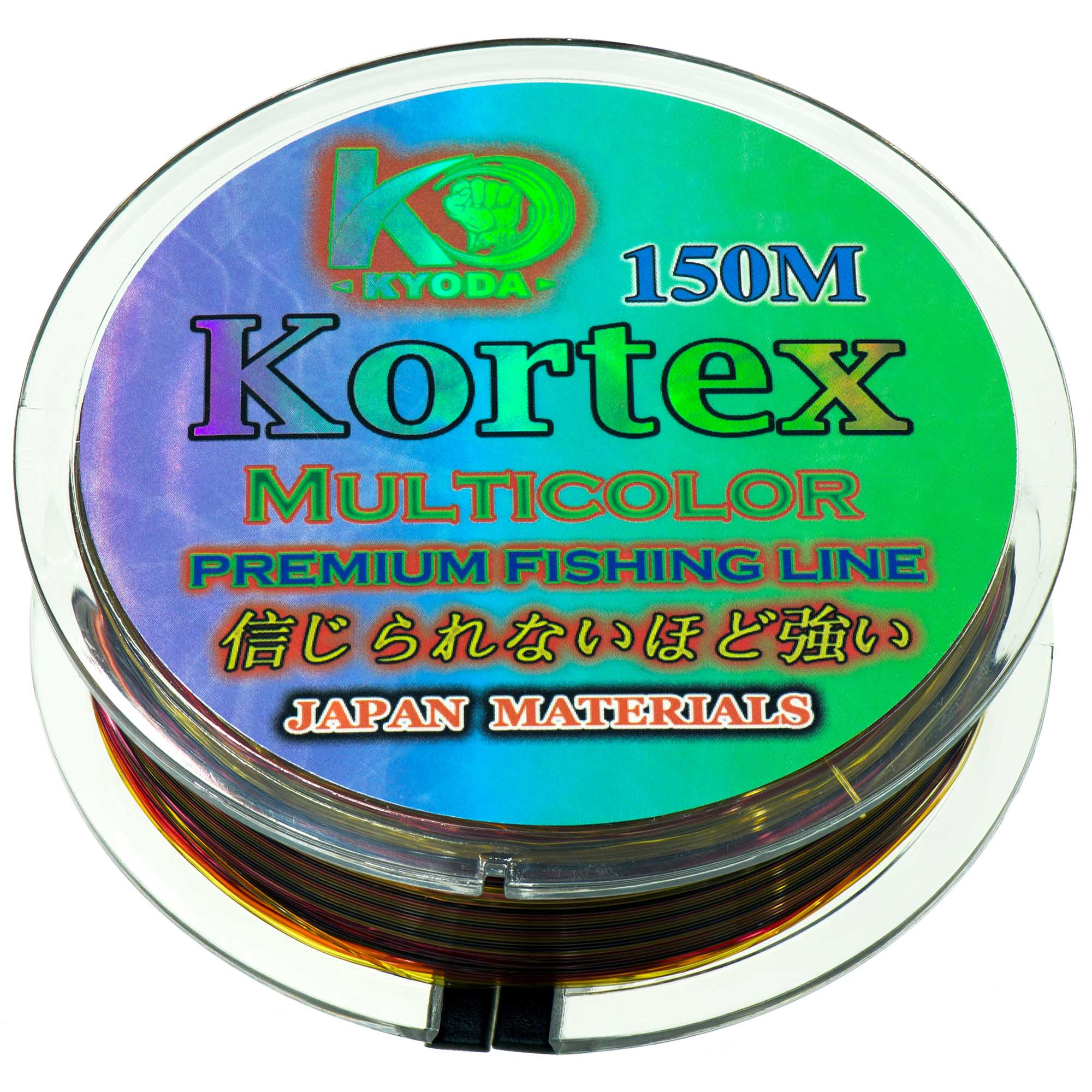 Kortex MultyColor d-0,40 мм, L-150 м,  разноцветная, разрывная нагрузка 12,77 кг (6 шт/упак)