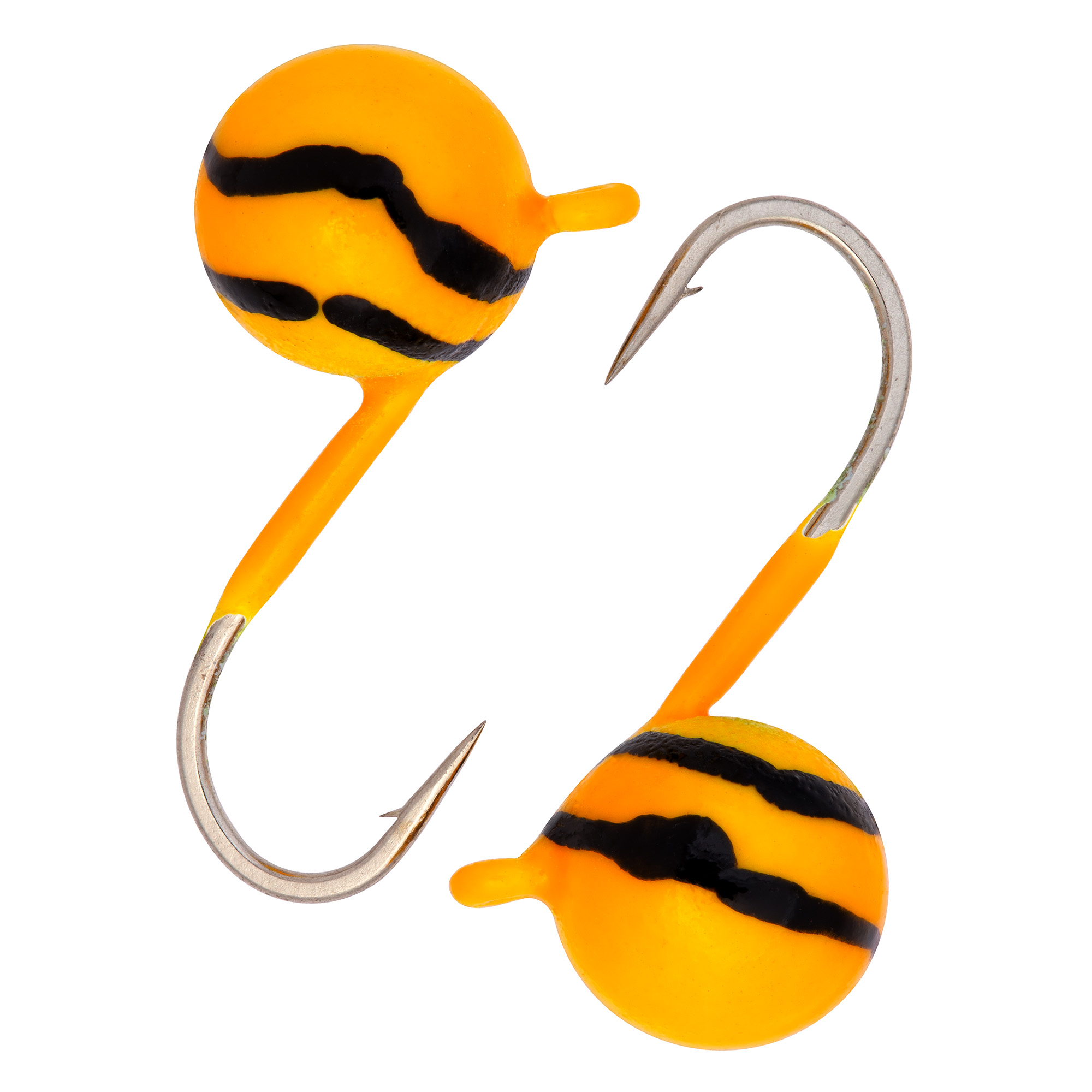 Дробинка с ушком d 3,0 мм, вес 0,3 гр, оранжевая-винт /10 шт/