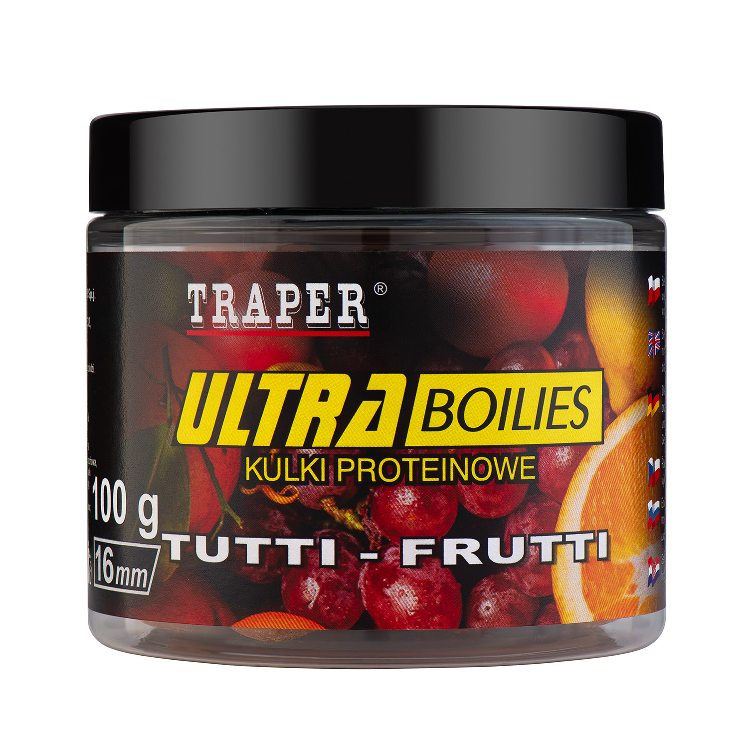 Бойлы TRAPER ULTRA 16 мм, 100 гр, Tutti-Frutti