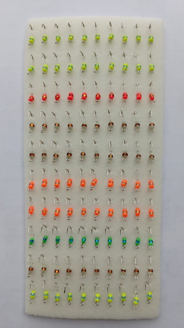 Мормышка фосфорная  №14-3 (набор)- d10  /100шт/