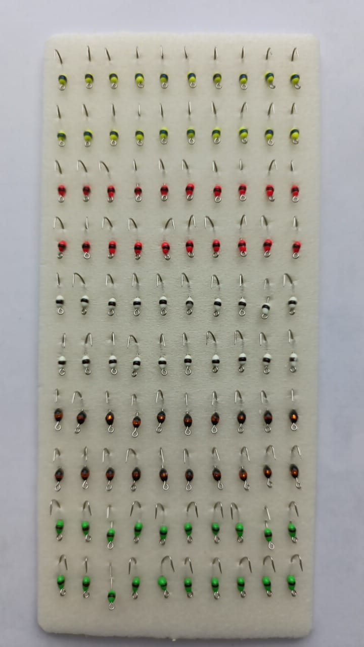 Мормышка фосфорная  №14 -2 (набор)- d10  /100шт