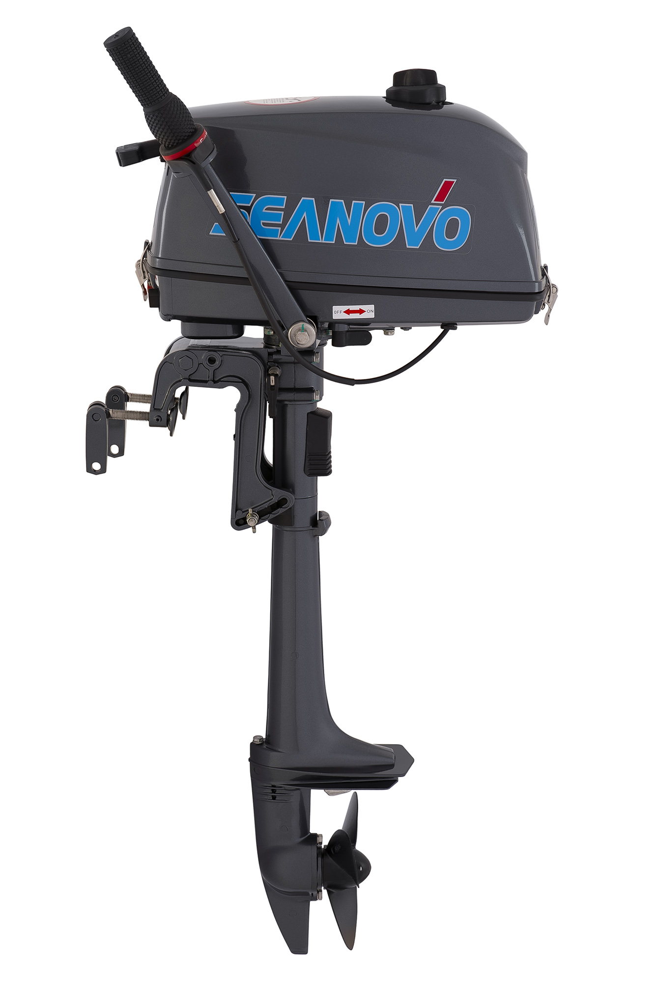 Двигатель лодочный SEANOVO, двухтактный, мощн. 3,0 л.с., короткая нога, SN3FHS, вес 9.8 кг Двигатель лодочный SEANOVO, двухтактный, мощн. 3,0 л.с., короткая нога, SN3FHS, вес 9.8 кг