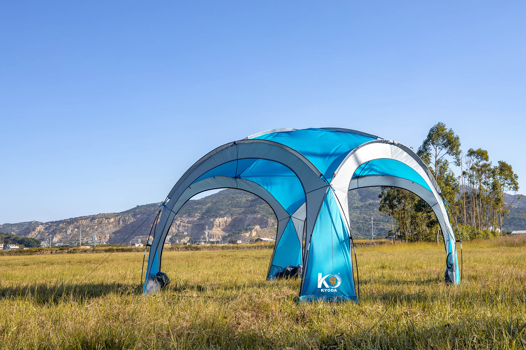 Шатер туристический KYODA 4 стороны, открытый, р.350*350*230 см