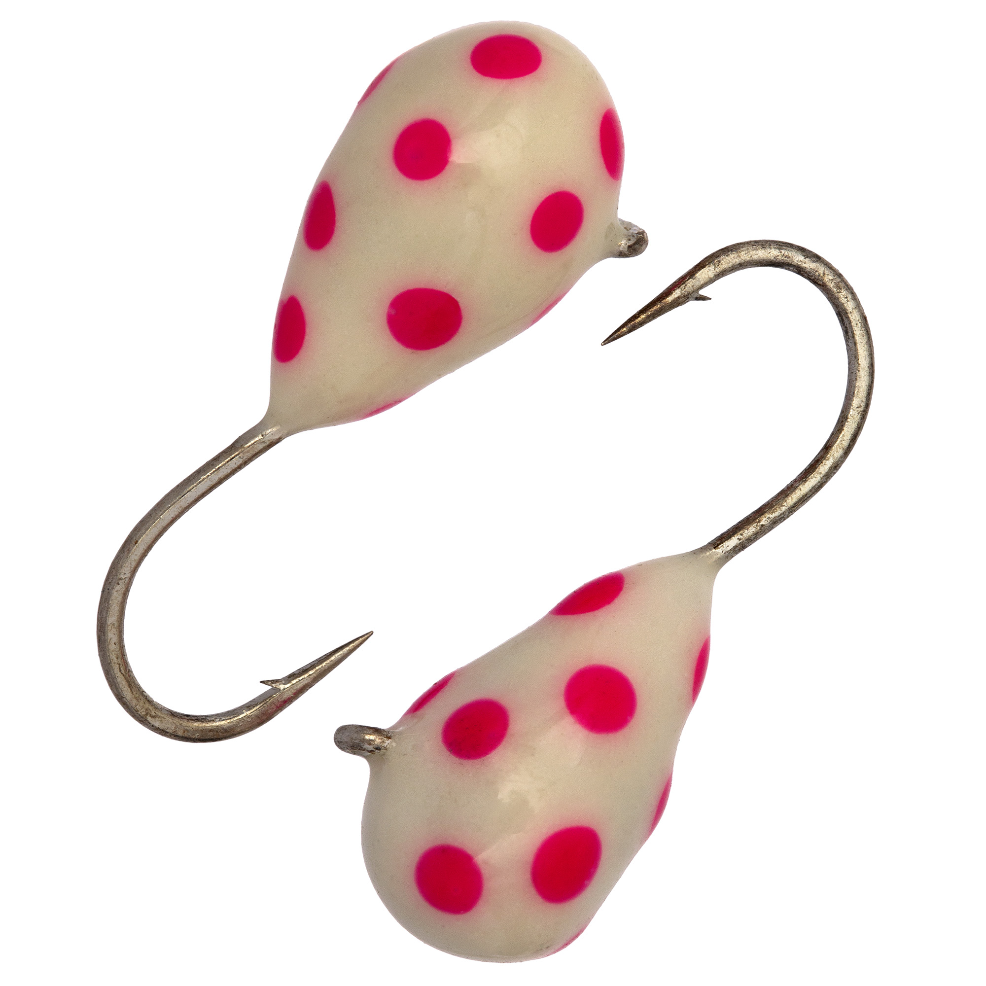 Капля с ушком d 5.0 мм, вес 1.8 гр, обмазка фосфор с красными точками /10 шт/