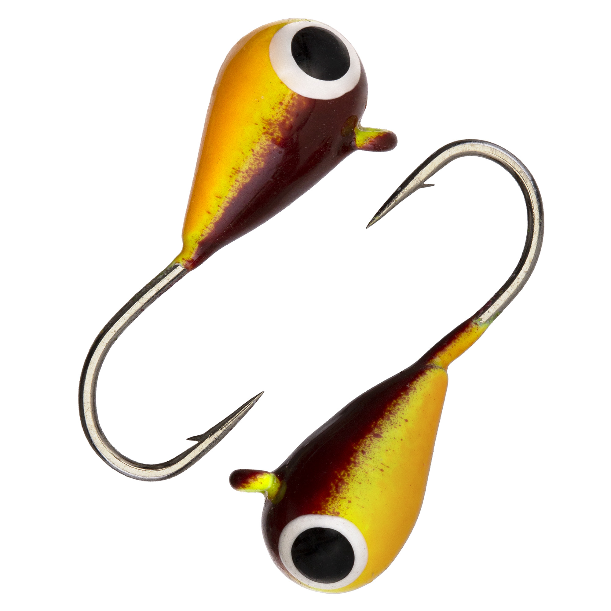 Капля с ушком d 4,0 мм, вес 1,1 гр, окраска малек, коричневый-желтый /10 шт/