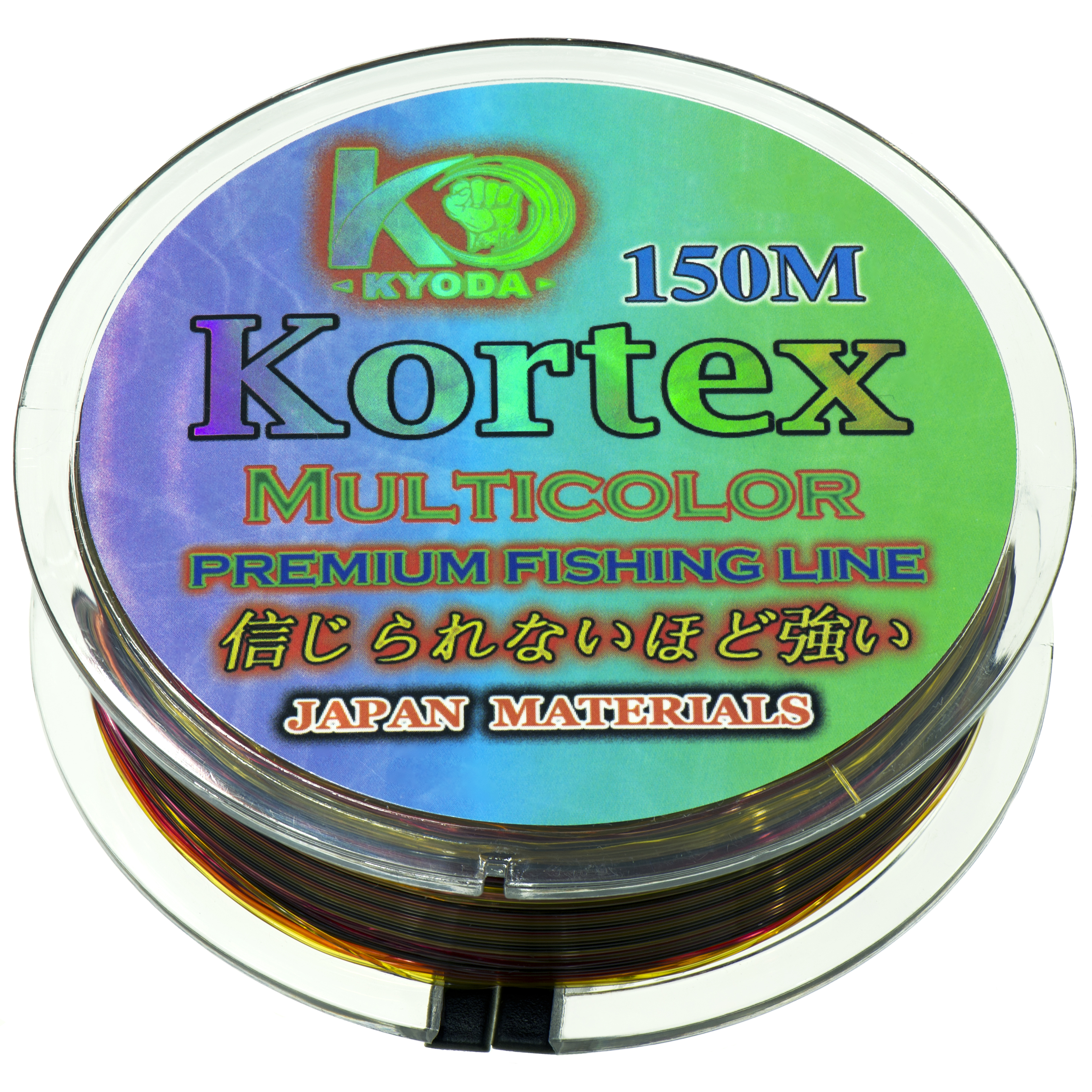 Kortex MultyColor d-0,60 мм, L-150 м,  разноцветная, разрывная нагрузка 16,50 кг (6 шт/упак)