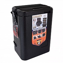 Ящик зимний KYODA, полипропиленовый (PPE), р-р 35х25х47, цвет черный