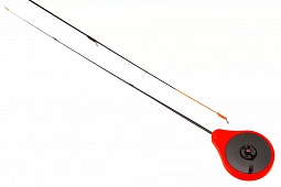 Удочка зимняя KYODA, балалайка бескивковая ICE FISHING ROD, длина 36 см, тест 0,2-0,5 гр, цвет Red